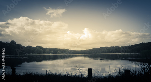 Furesø Lake in North Zealand, Denmark