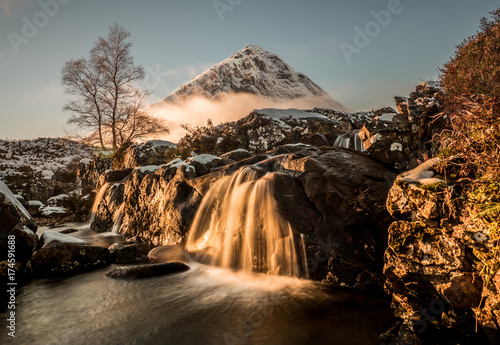 Buachaille Etive Mor and the waterfall