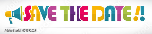mégaphone mot : save the date