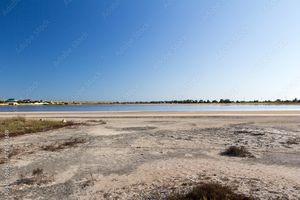 Healing mud on the shore of Lake Liman, Olenevka, Crimea. Healing mud on the shore of Lake Liman, Olenevka, Crimea.