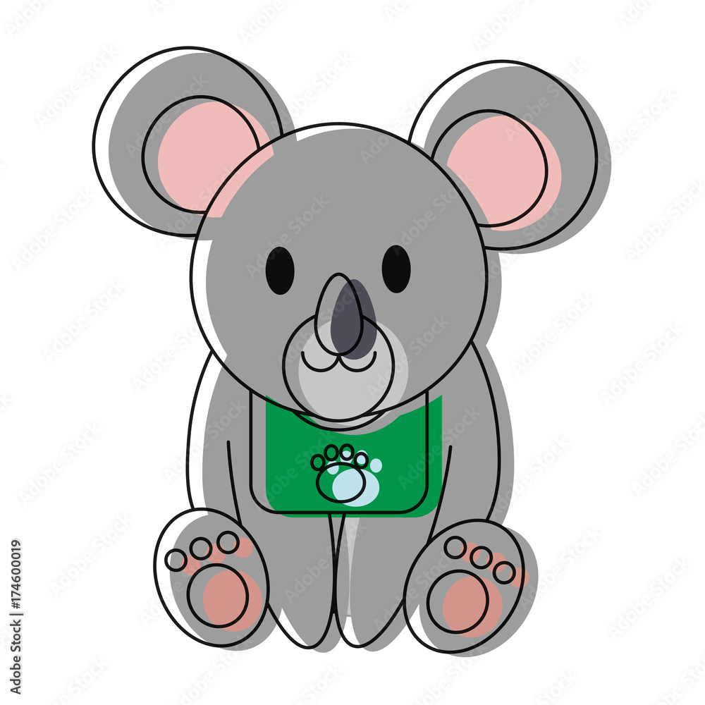 cute koala icon over white background colorful design vector illustration cute koala icon over white background colorful design vector illustration