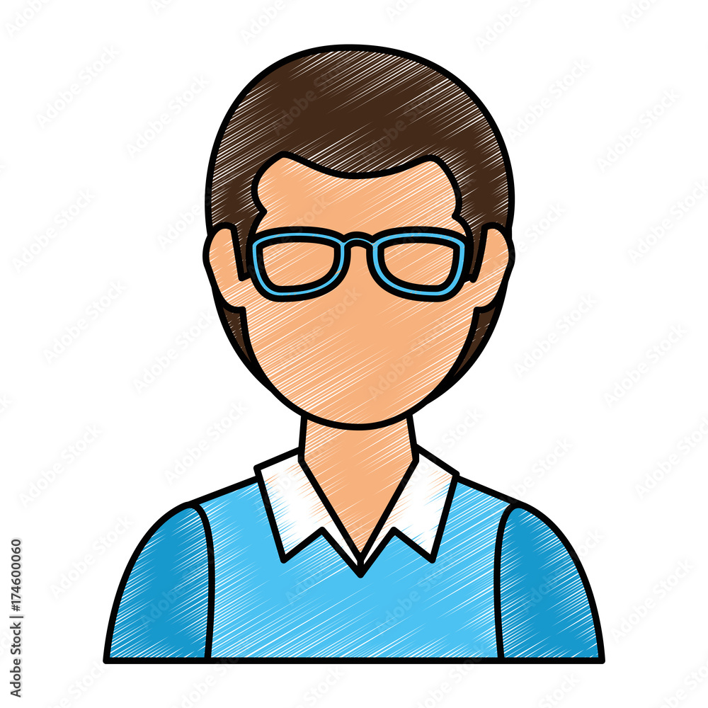 young man avatar character young man avatar character