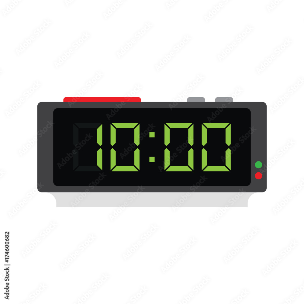 Electronic alarm clock icon Electronic alarm clock icon