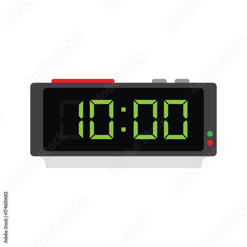 Electronic alarm clock icon
