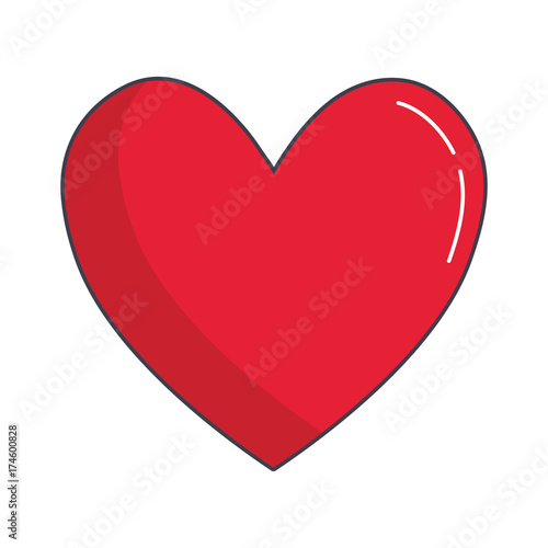 heart icon over white background vector illustration Free Download heart icon over white background vector illustration - GFXLoad
