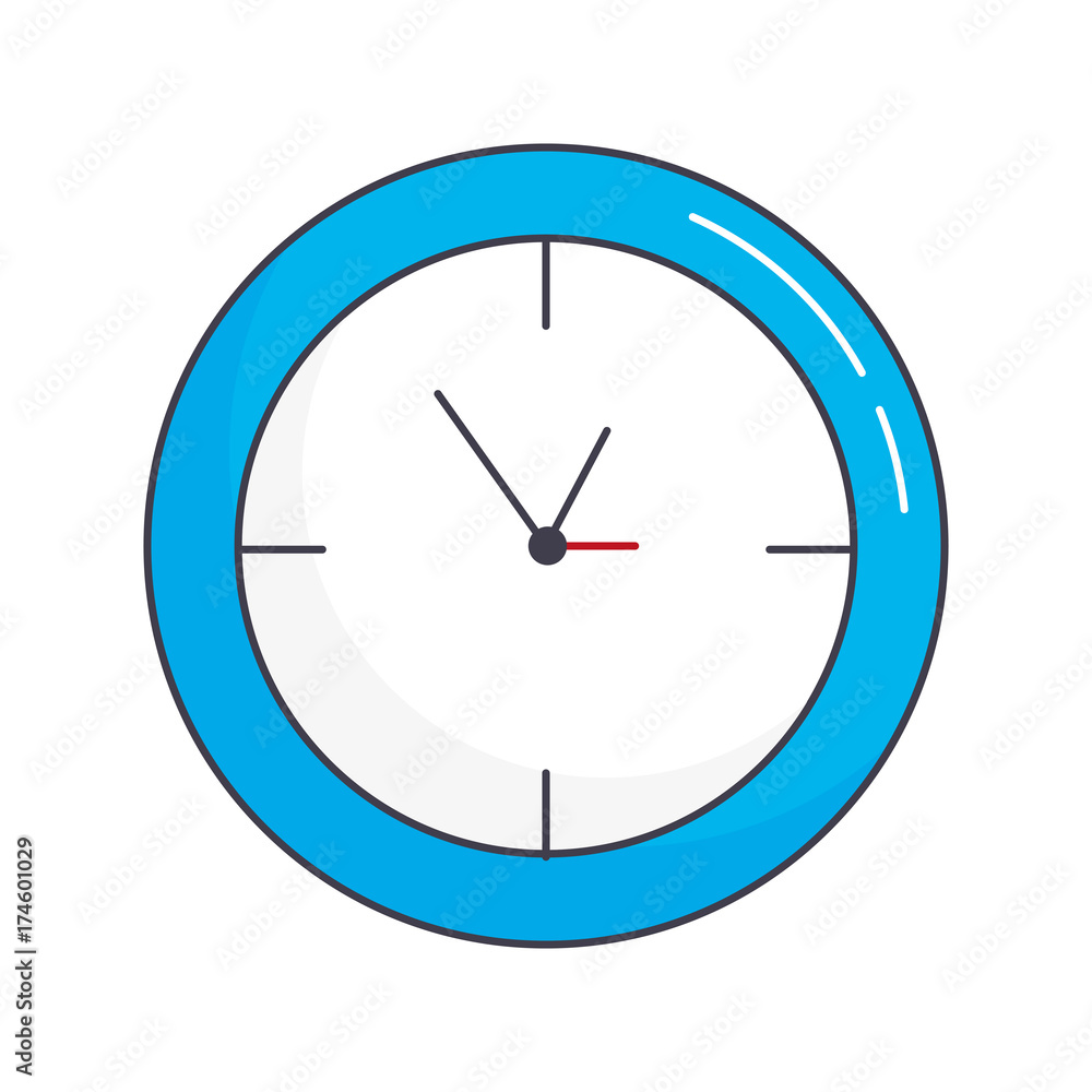 clock icon over white background vector illustration clock icon over white background vector illustration