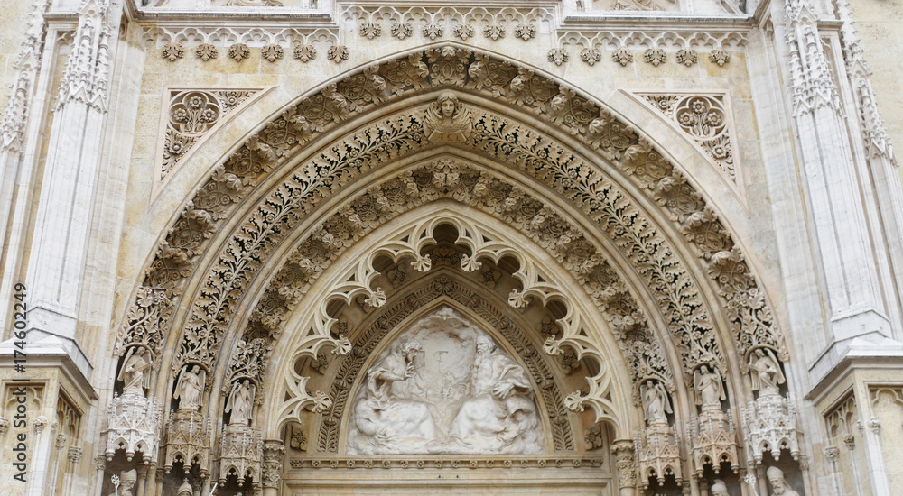 Magnificent cathedral portal,