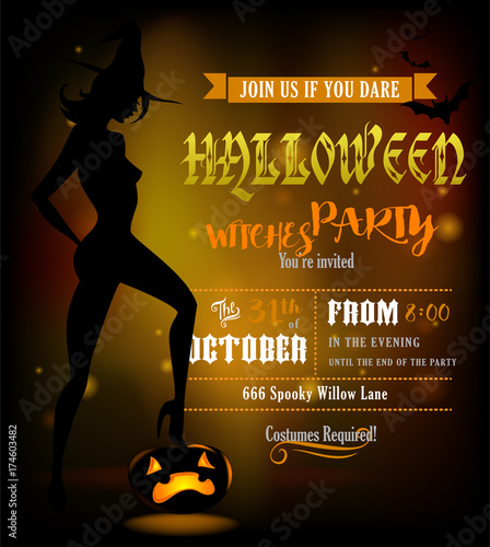 Poster for Halloween party