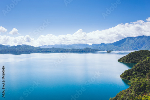 Lugu lake in Yunnan Province,China photo