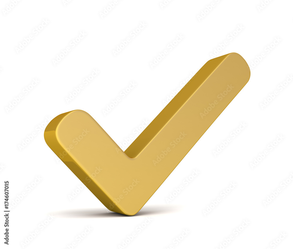 check mark concept 3d illustration check mark concept 3d illustration