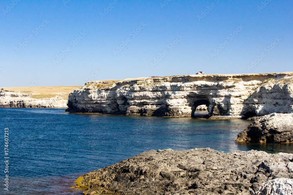 Obraz premium Grotto on Atlesh, Tarhankut, Crimea