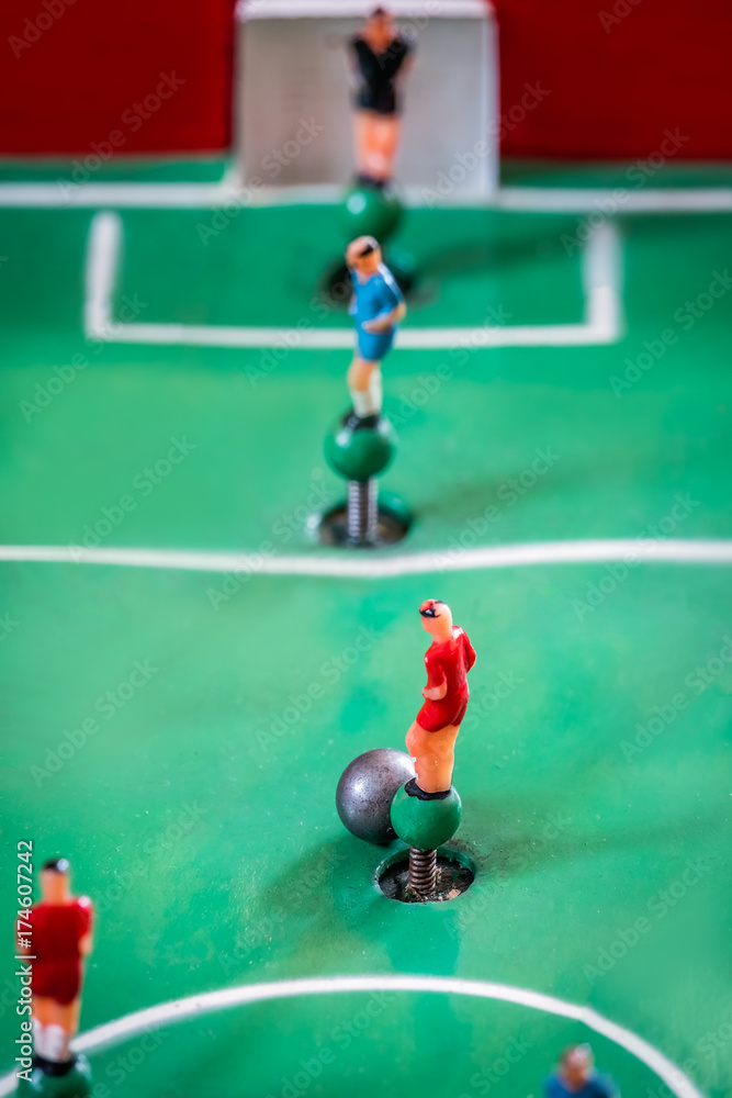Player figurines of tabletop football game Player figurines of tabletop football game
