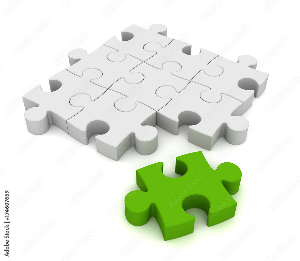 puzzle concept 3d illustration puzzle concept 3d illustration
