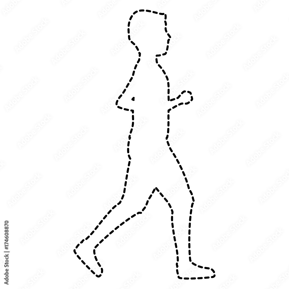 thin man in sports suit running thin man in sports suit running