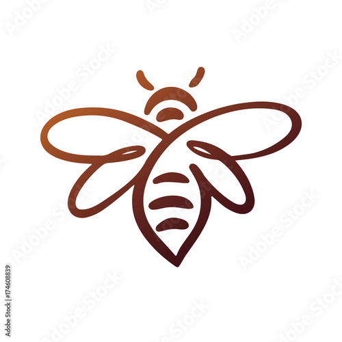 Bee Logo, bee vector, honey