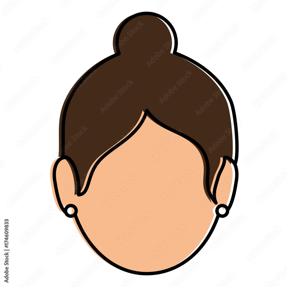 beautiful woman head avatar character beautiful woman head avatar character