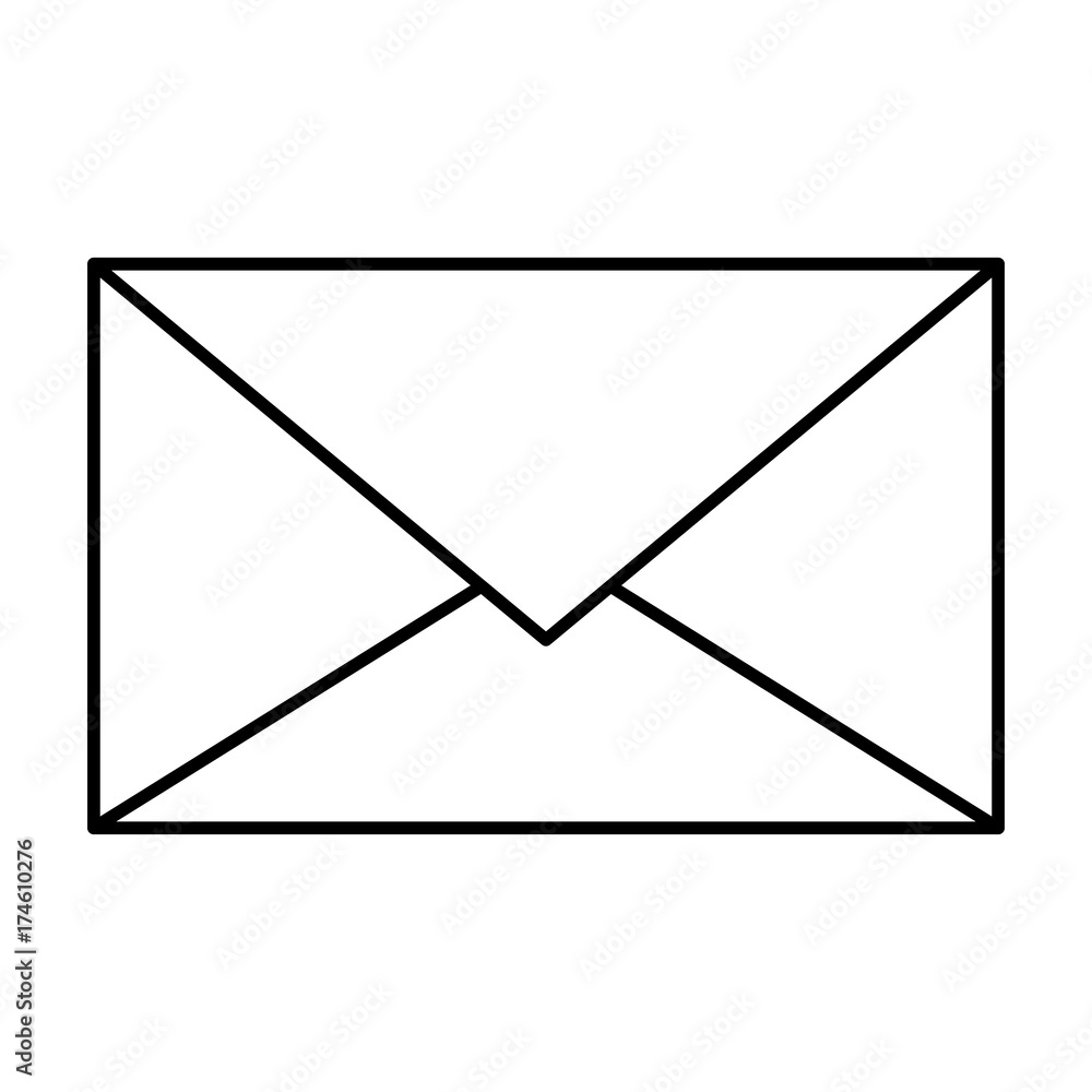 envelope mail isolated icon