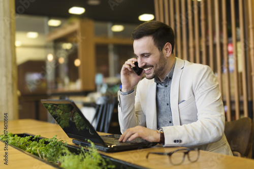 Businessman at the coffee shop