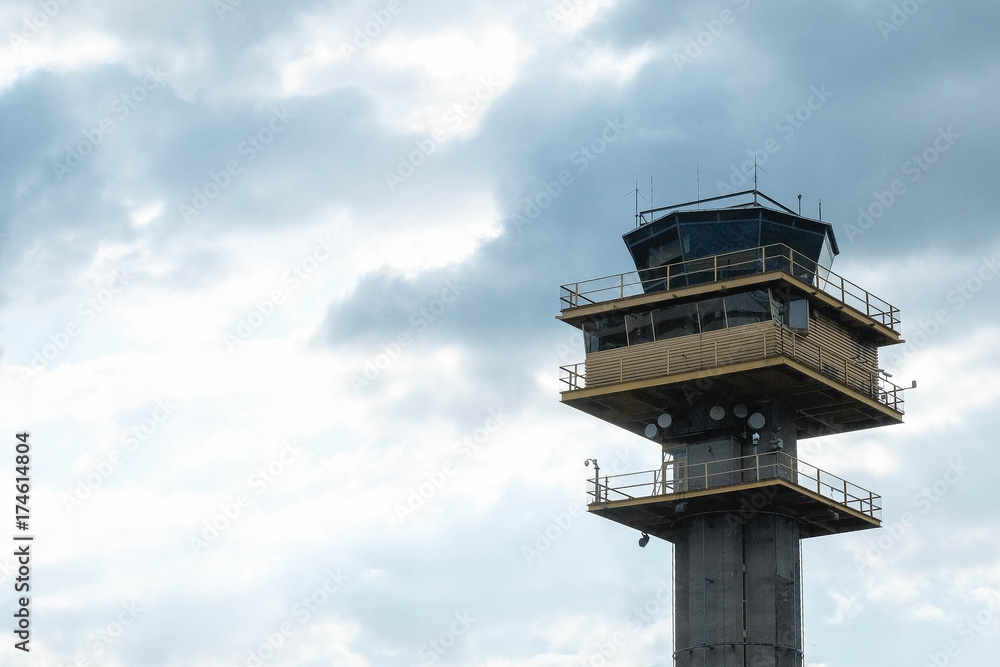 Air Traffic Control tower in the airport of Malmo