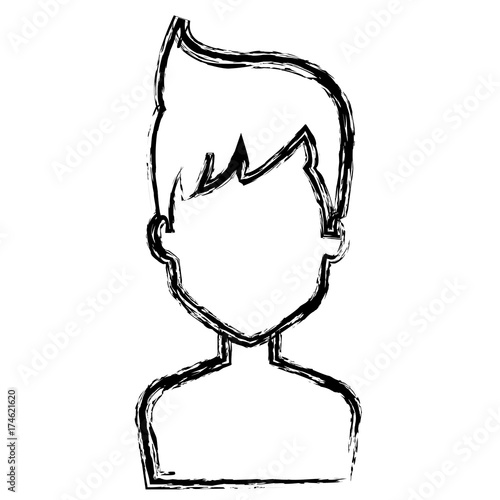 young man shirtless avatar character