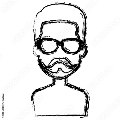 young man shirtless avatar character