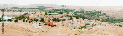 The village of Aguegour, with its dam, Al Haouz, Marrakech, Morocco,