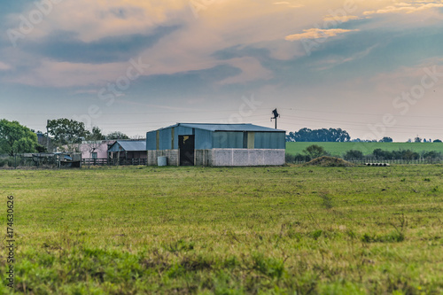 Rural House Landscape Scene, Uruguay