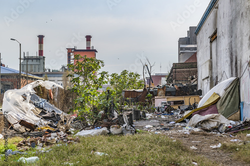 Urban Garbage Scene