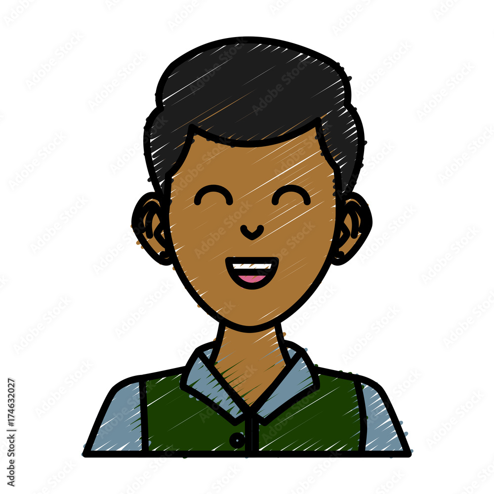 Young man cartoon icon vector illustration graphic design Young man cartoon icon vector illustration graphic design