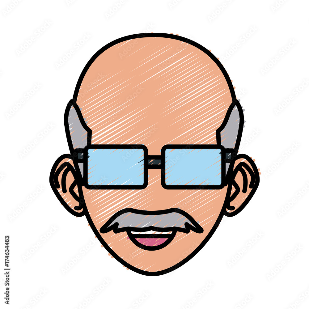 old man with sunglasses cartoon icon vector illustration graphic design old man with sunglasses cartoon icon vector illustration graphic design