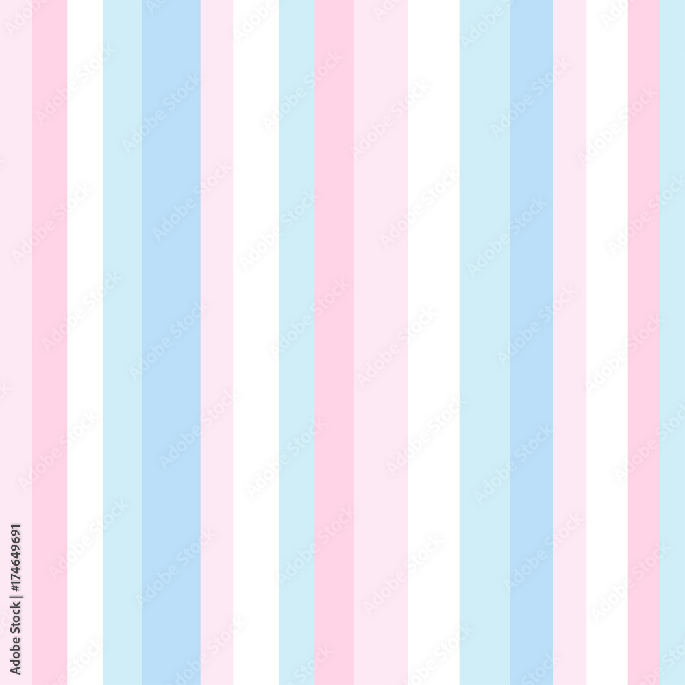 Striped pattern with stylish colors. Pink, violet and white stripes. Background for design in a vertical strip