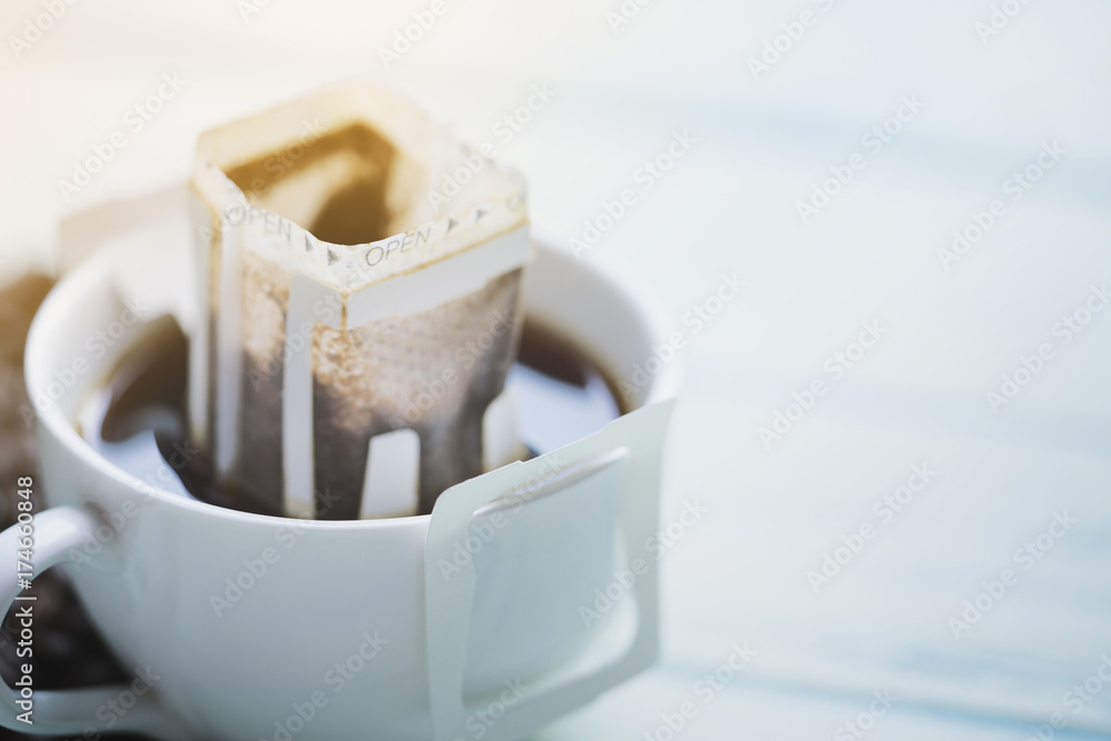 Instant freshly brewed cup of coffee,Drip bag fresh coffee Instant freshly brewed cup of coffee,Drip bag fresh coffee