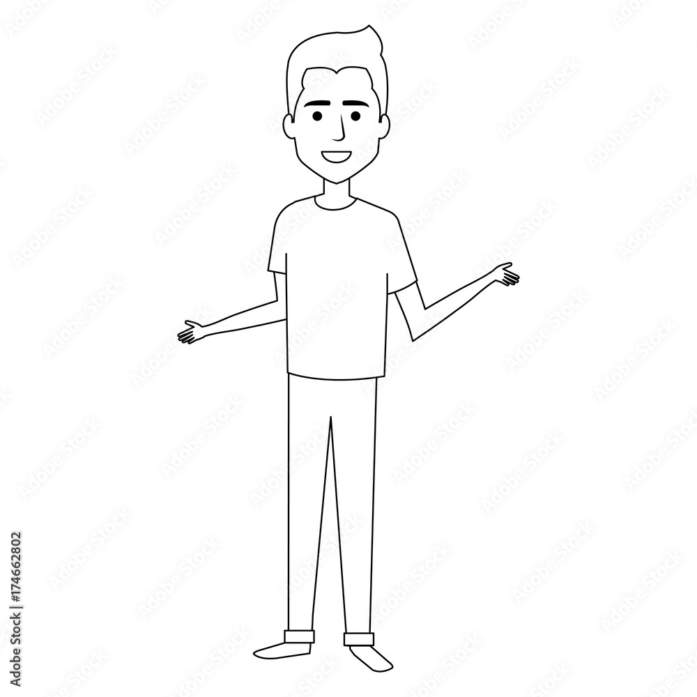 young man avatar character young man avatar character
