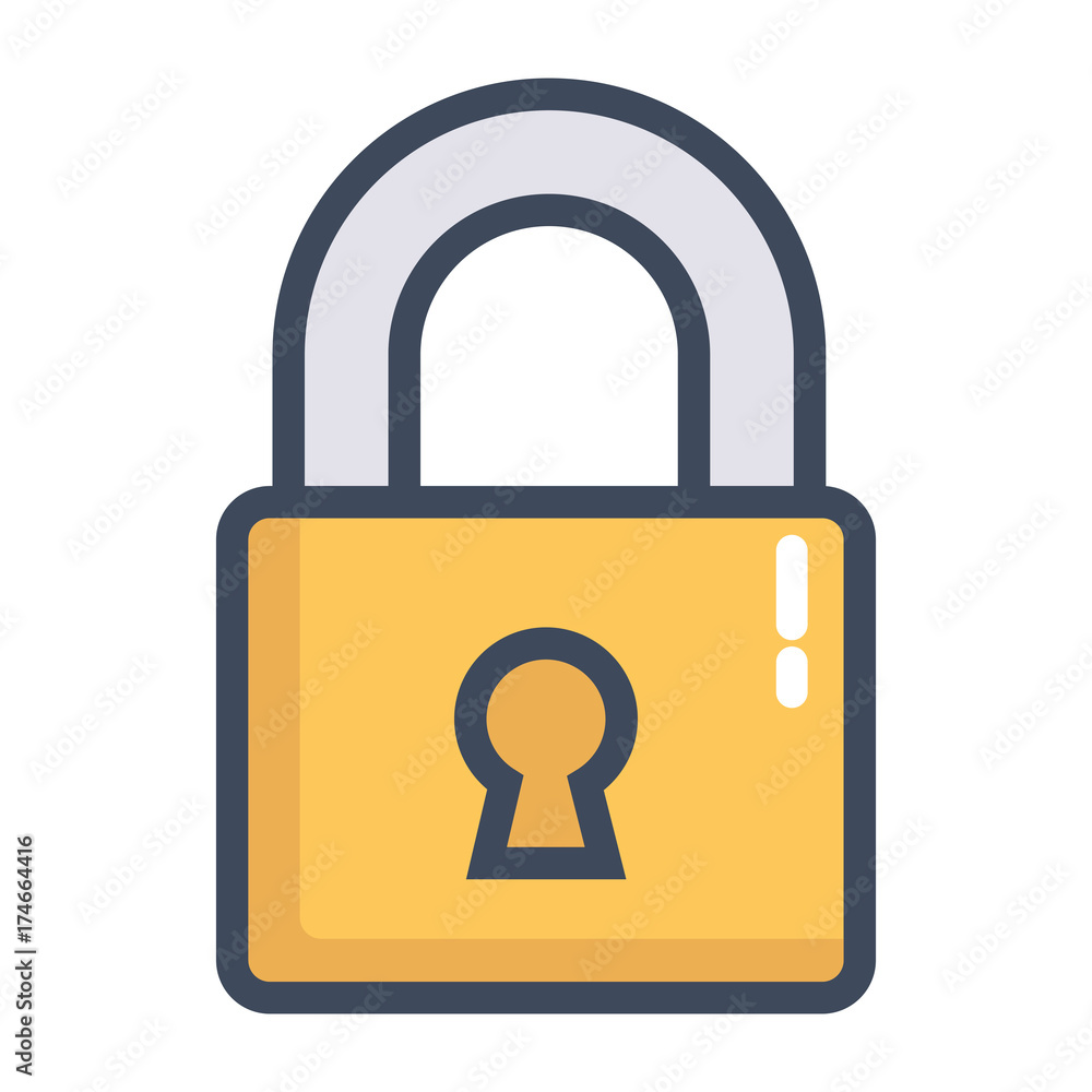 padlock icon over white background vector illustration padlock icon over white background vector illustration