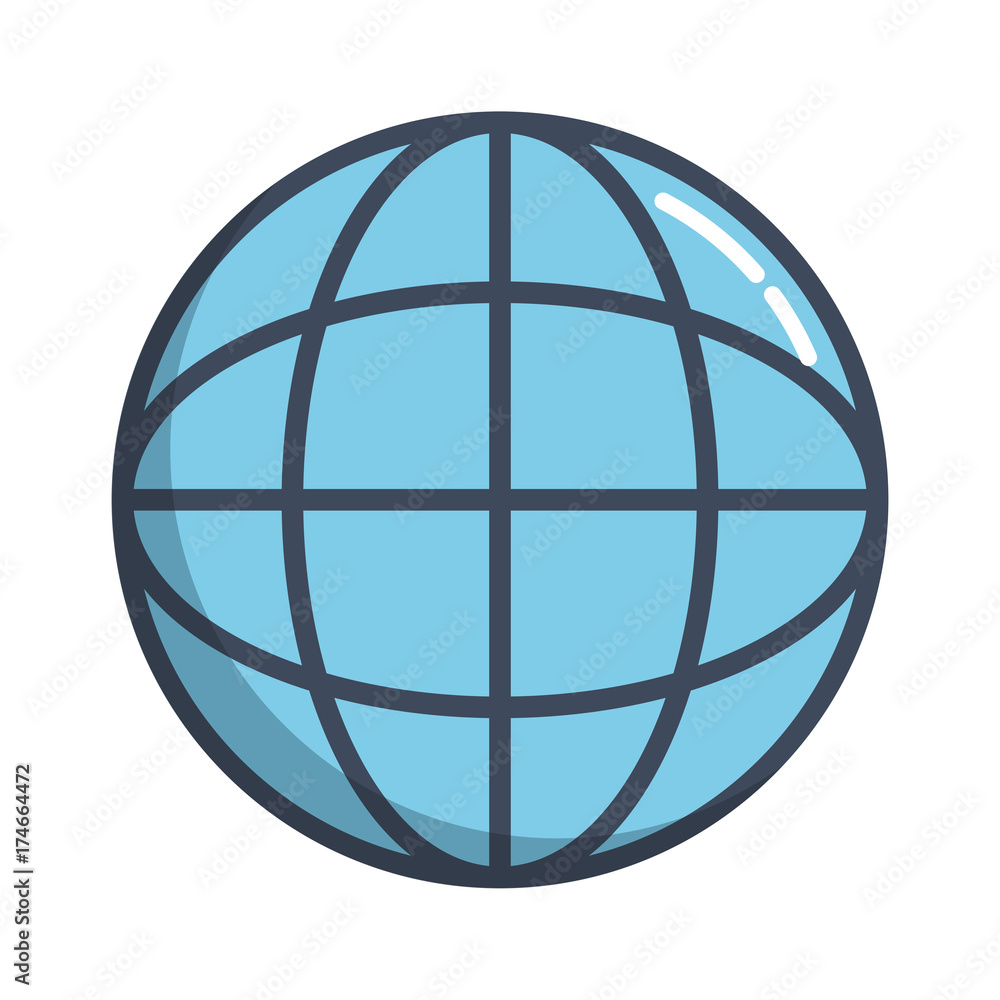 global sphere icon over white background vector illustration global sphere icon over white background vector illustration