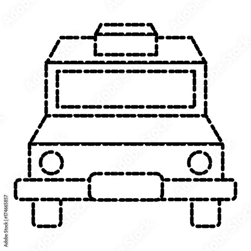 Taxi cab vehicle icon vector illustration graphic design