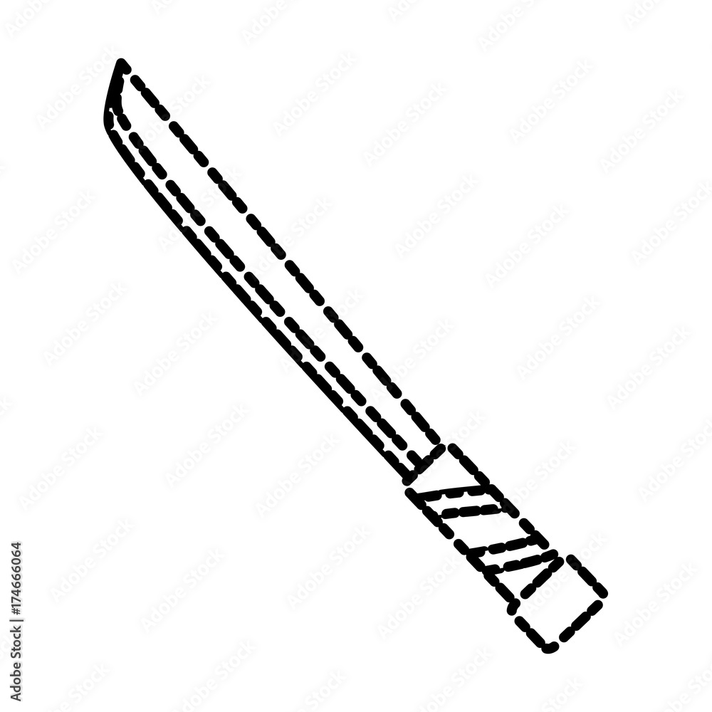 Bread knife isolated icon vector illustration graphic design