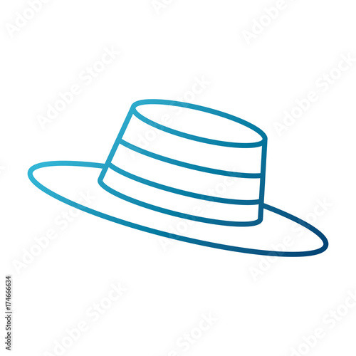 Vintage male hat icon vector illustration graphic design