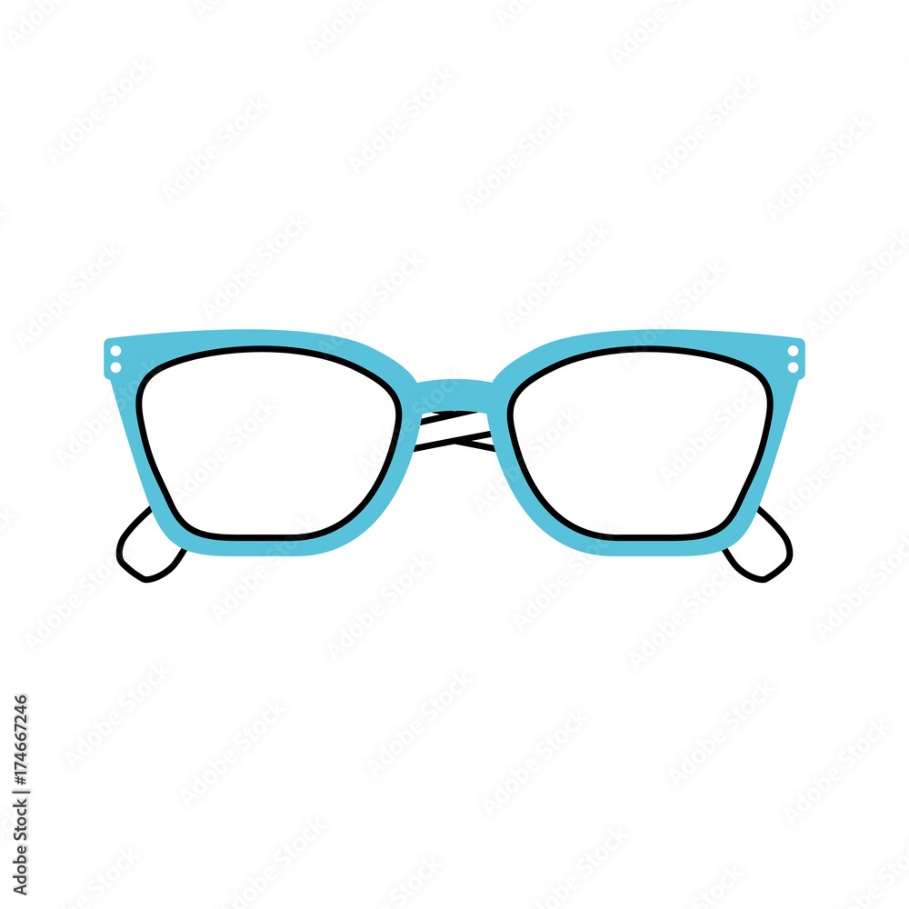 glasses accessory fashion object element vector illustration glasses accessory fashion object element vector illustration