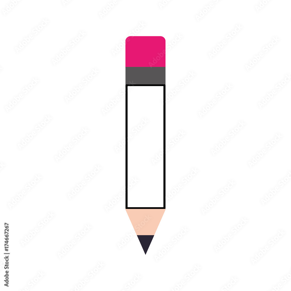 school wooden pencil utensil writing icon vector illustration school wooden pencil utensil writing icon vector illustration