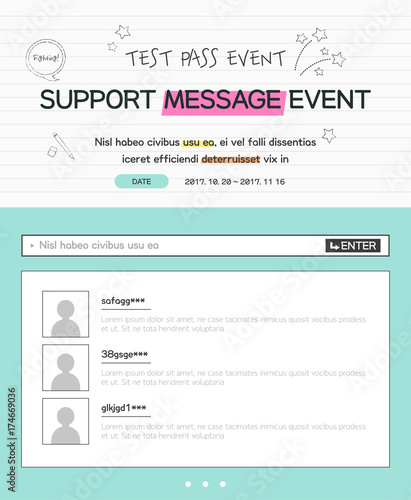 Event poster design