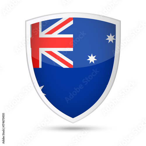 Australia Flag Vector Shield Icon Free Download Australia Flag Vector Shield Icon - GFXLoad