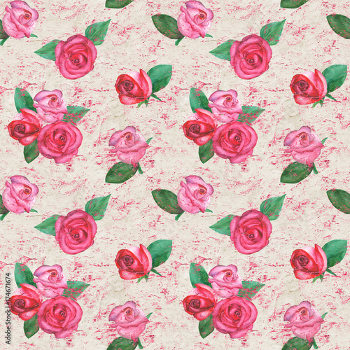 Grunge roses background © Olga