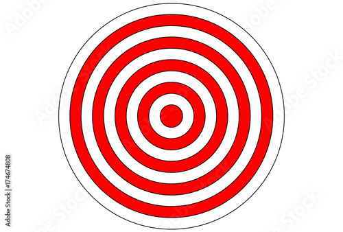 Vector target for rifle and archery