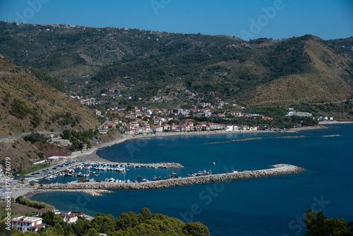 Konstfotografi Landscape Agnone village, Cilento Coast, Italy