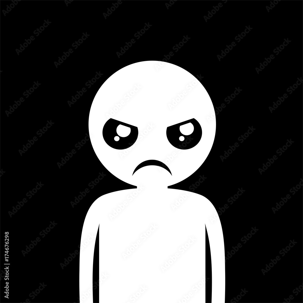 Angry expression design Angry expression design
