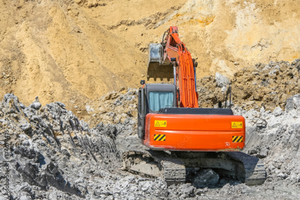 Clay quarry near the town of Polohy Clay quarry near the town of Polohy