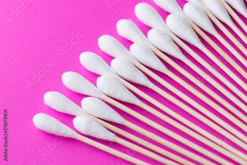 Cotton bud wood stick or cotton swab