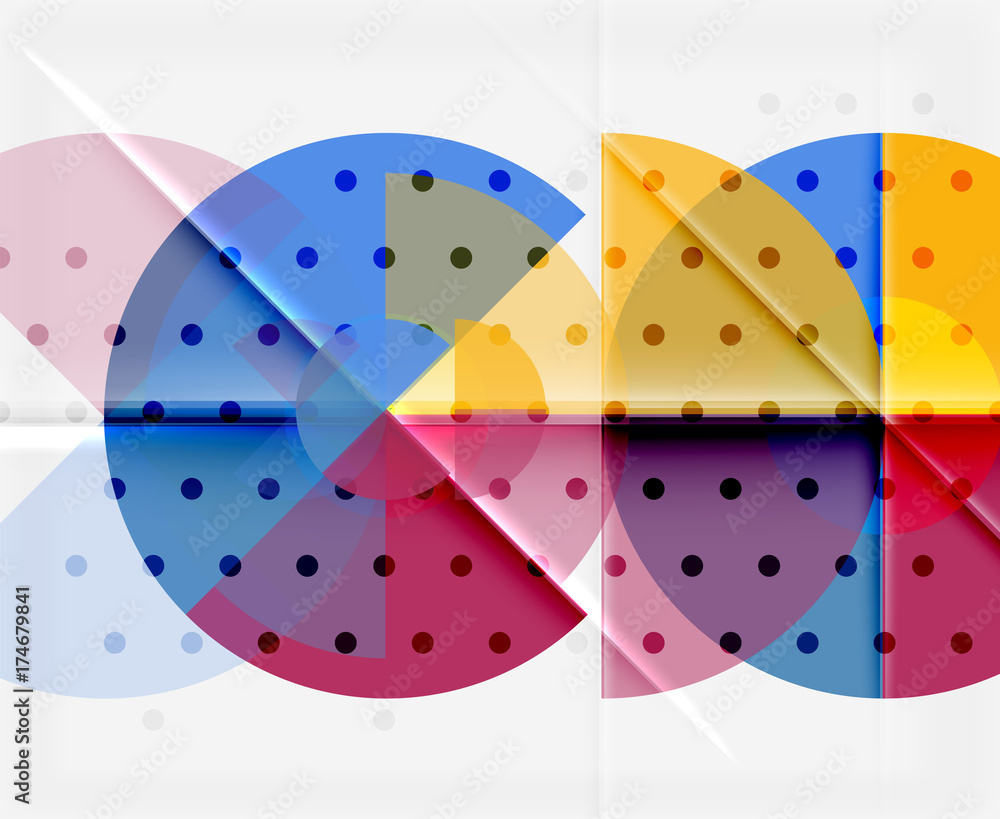 Geometric circle abstract banner Geometric circle abstract banner