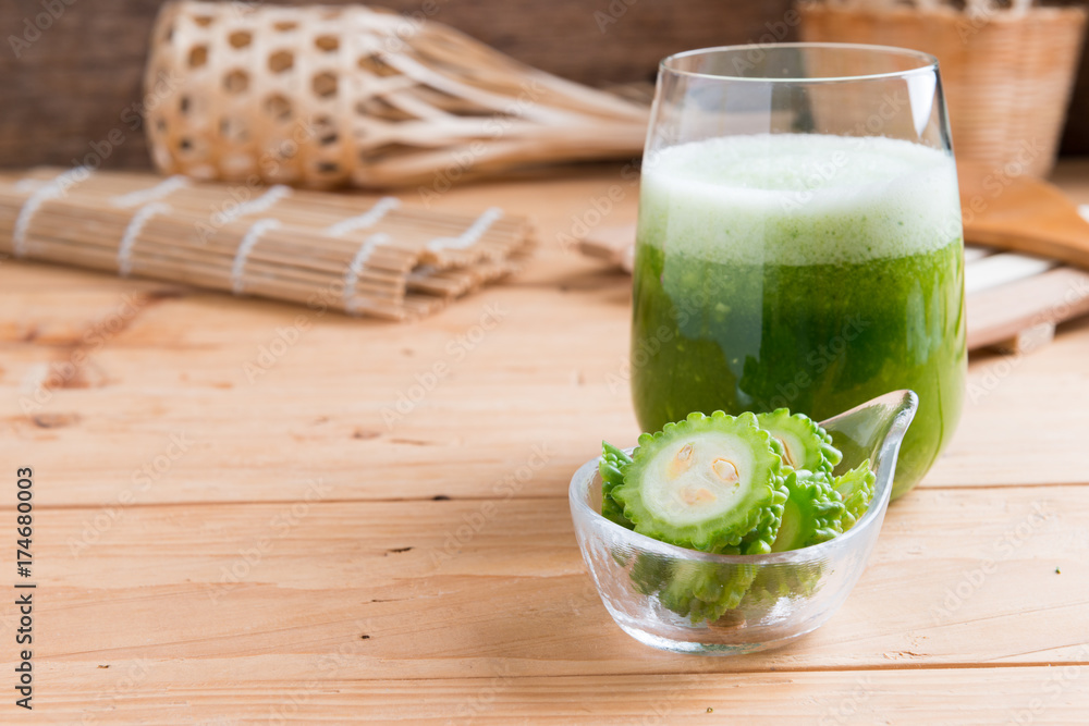 Herbal juice of green momodica , Balsam apple, Balsam pear, Bitter cucumber , Bitter gourd Herbal juice of green momodica , Balsam apple, Balsam pear, Bitter cucumber , Bitter gourd